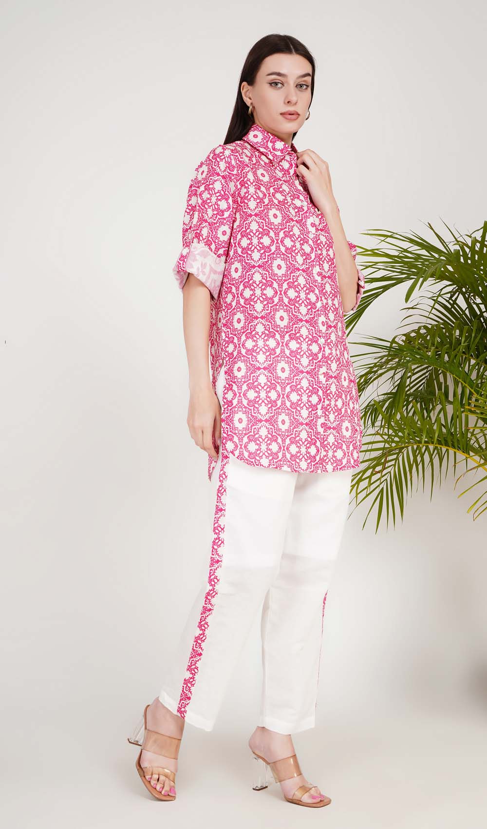 Dahlia Delight Fucshia Co-ord Set