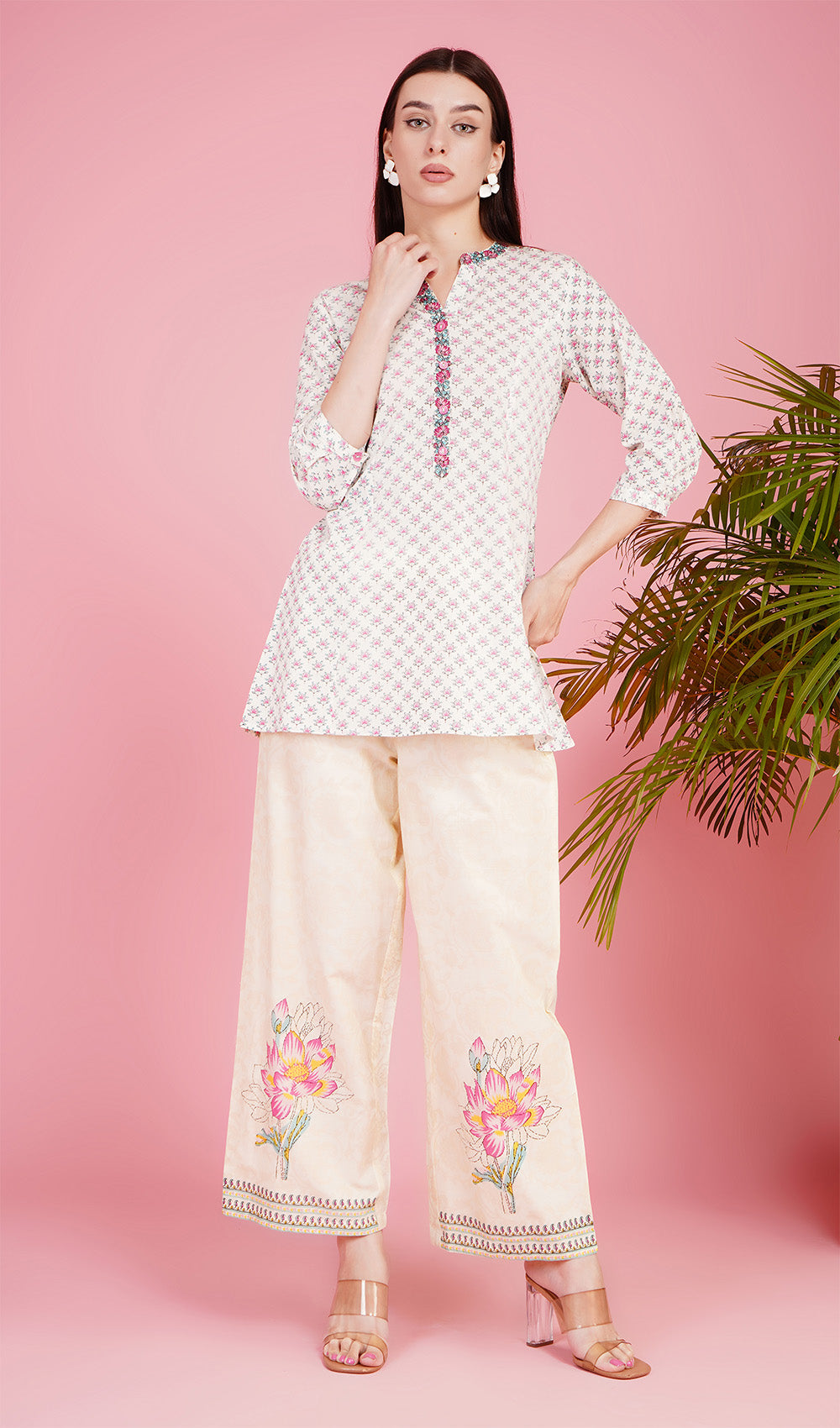 Lotus Light Ivory Kurta Set