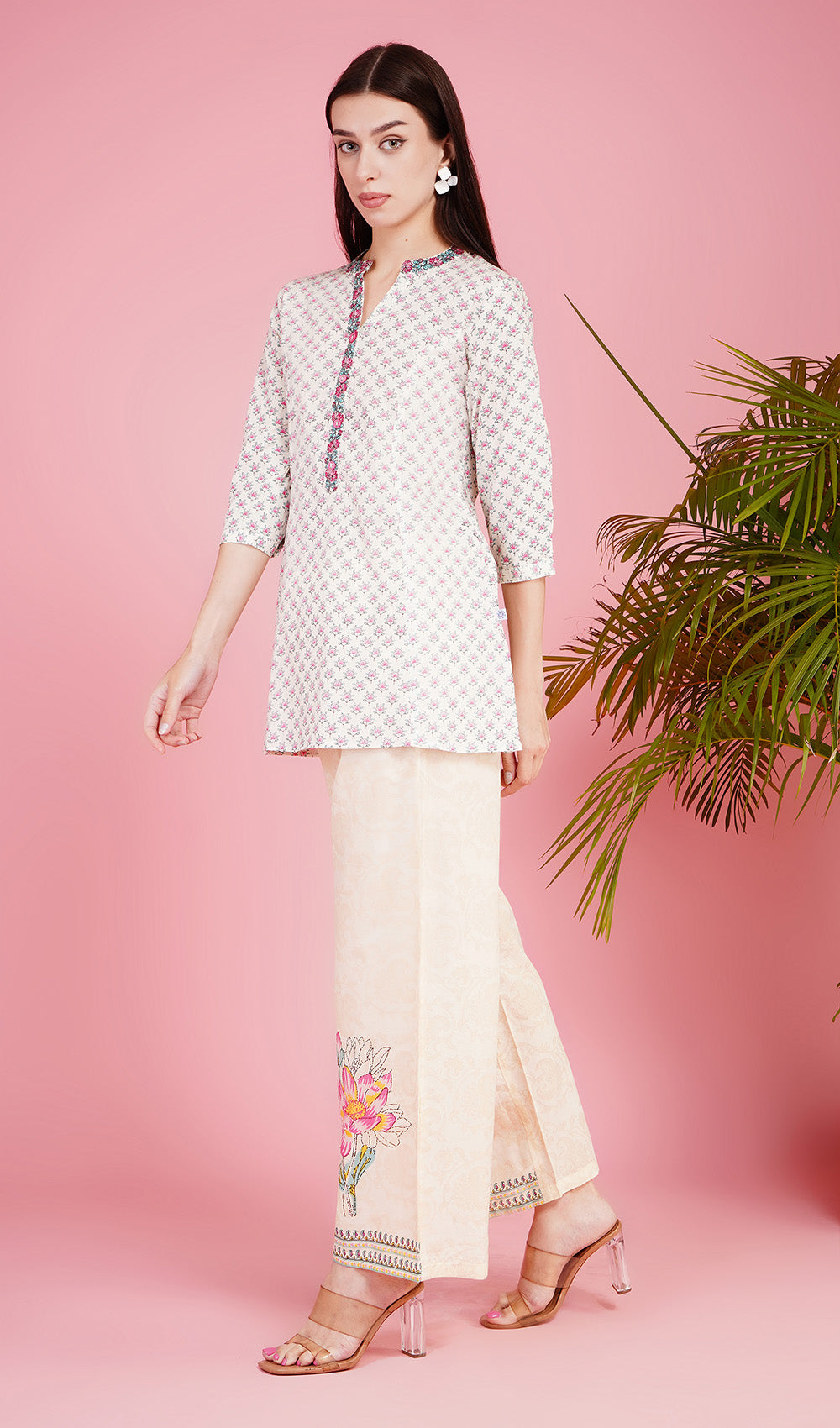 Lotus Light Ivory Kurta Set