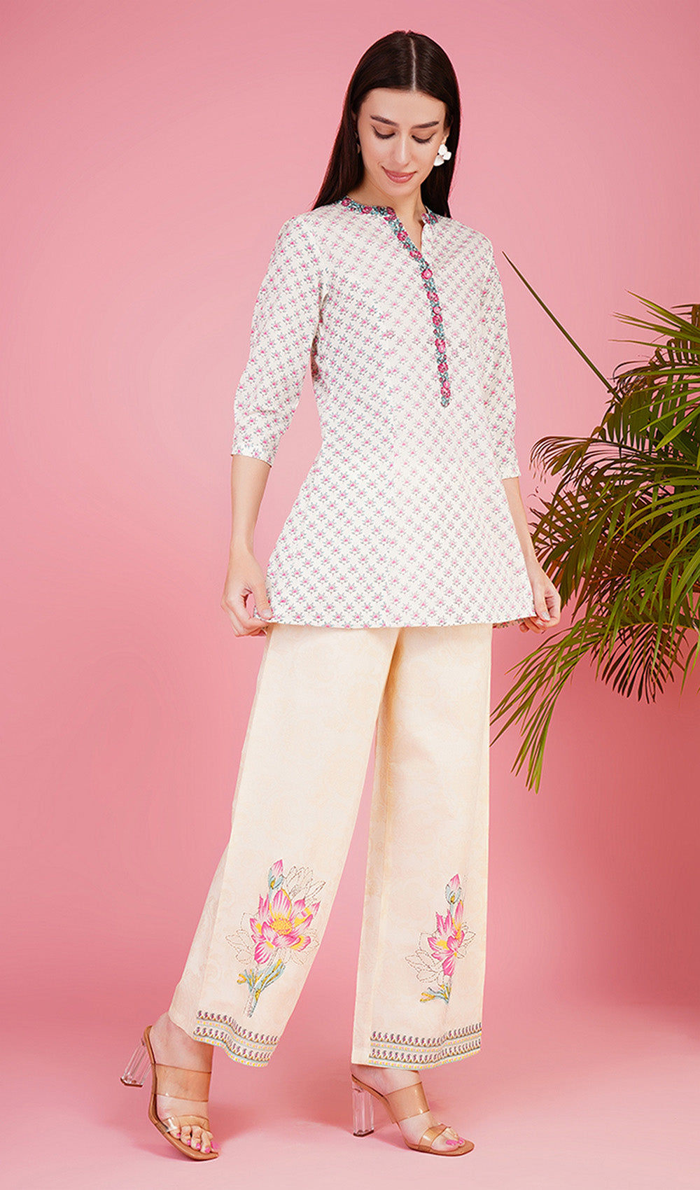 Lotus Light Ivory Kurta Set