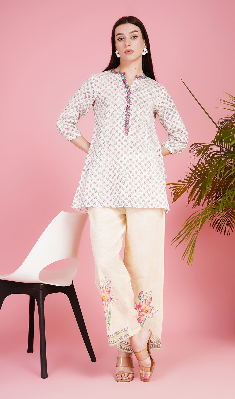 Lotus Light Ivory Kurta Set