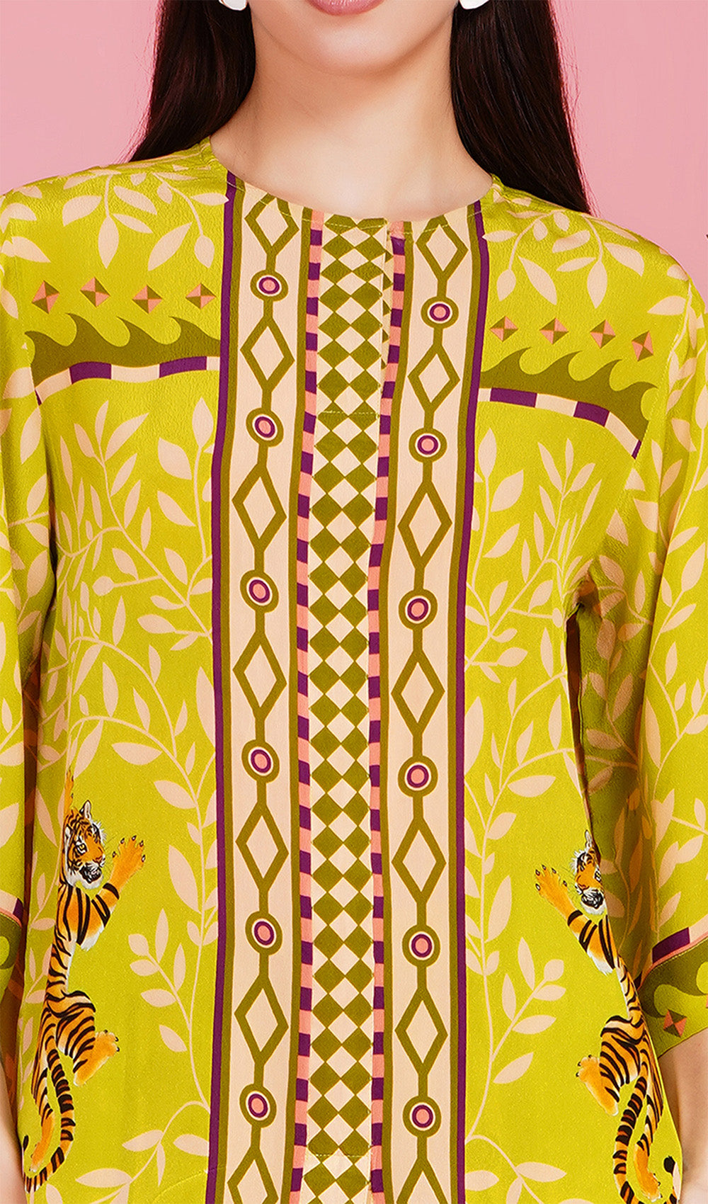Gardenia Grace Lime Green Co-ord Set