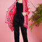 Tea Leaf Tranquility Red Shrug