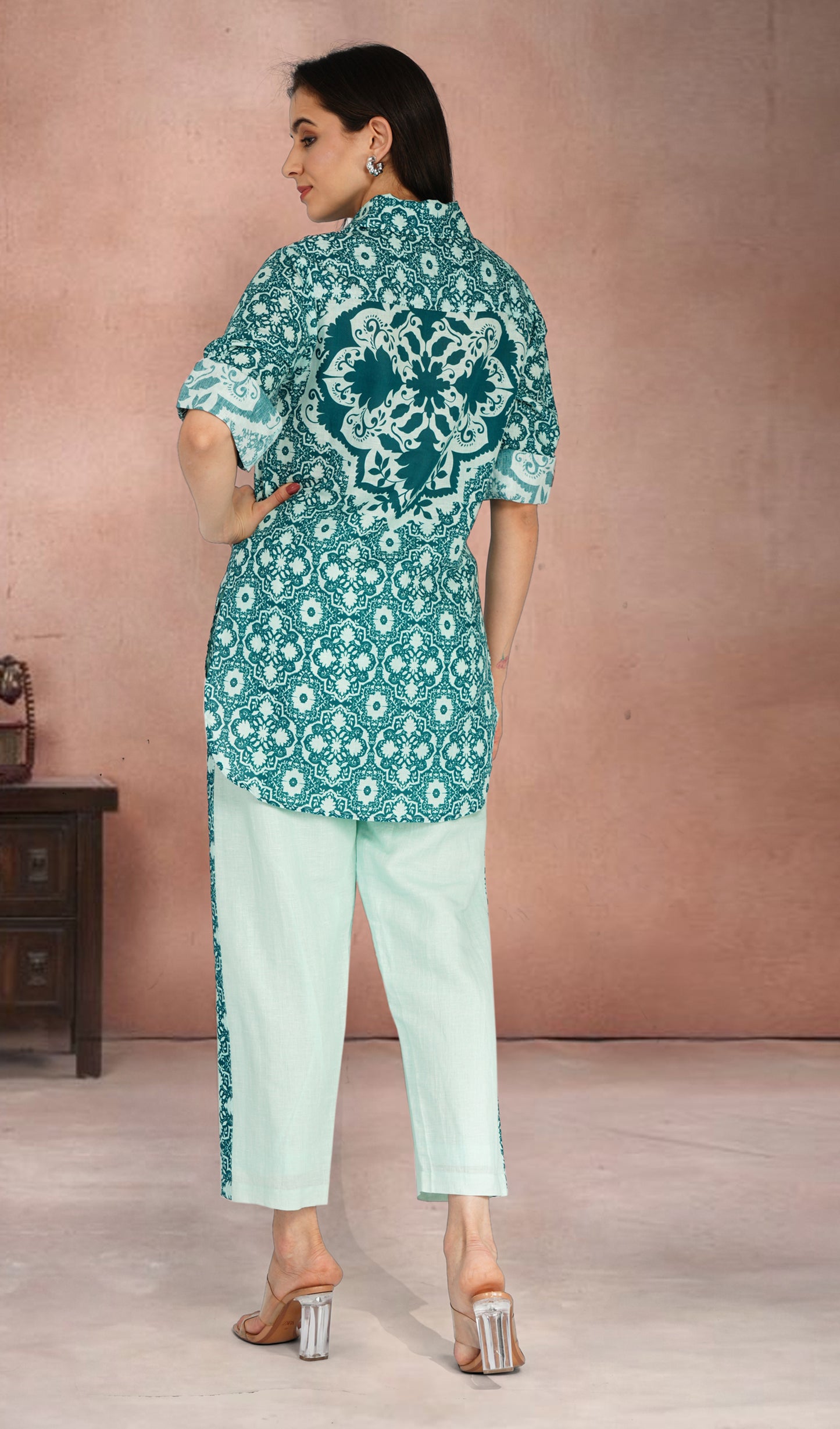 Dahlia Delight Mint Co-ord Set